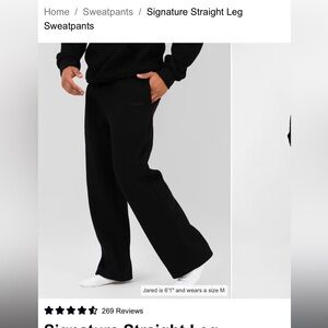 Comfrt Men's Black Signature Straight leg Sweatpants XL Sold out